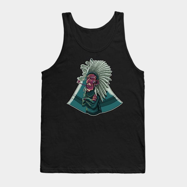 The indian chief Tank Top by akmalzone